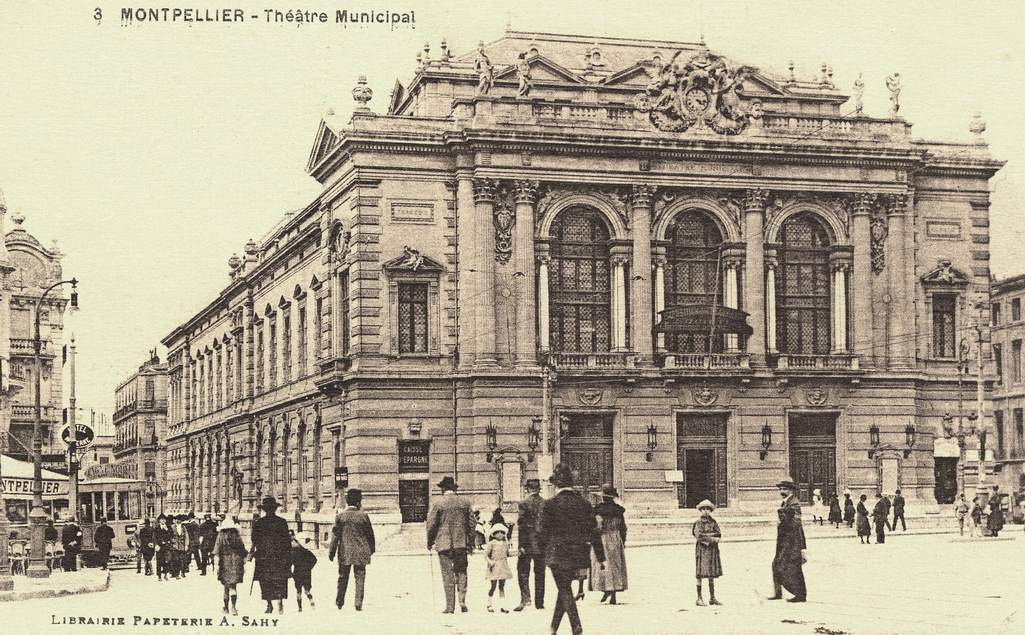 Théâtre municipal, vers 1900, carte postale, AMM, 6Fi240
