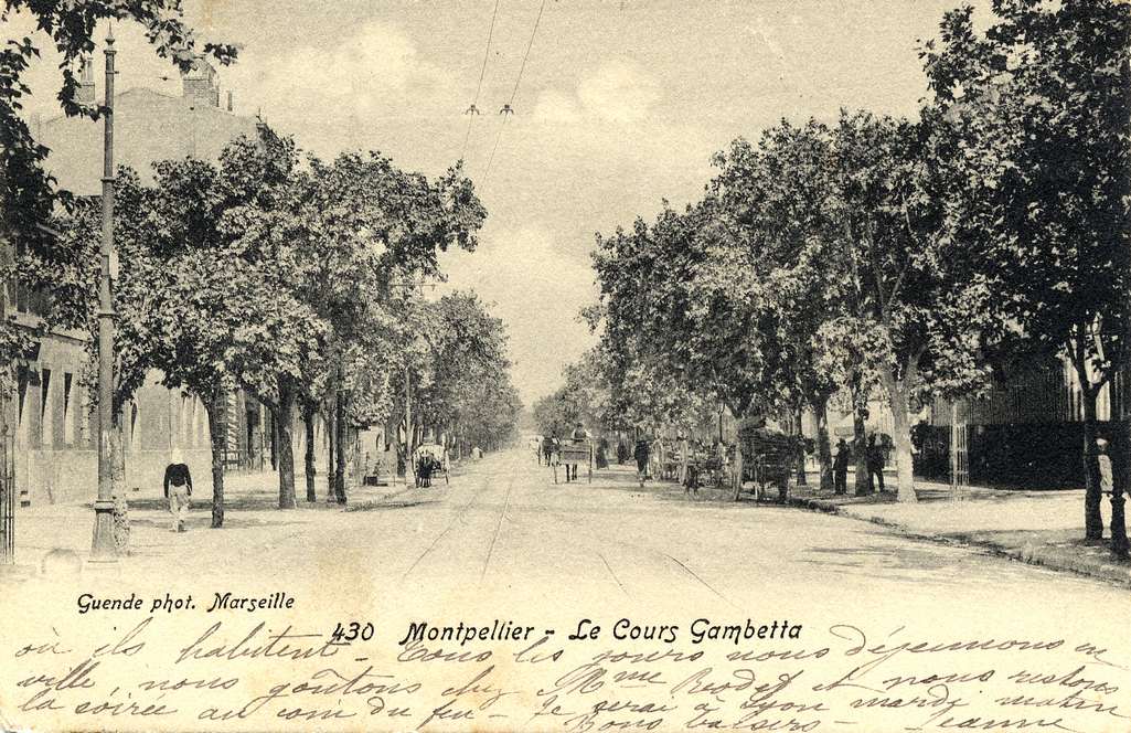 Cours Gambetta, vers 1900, 6Fi 68
