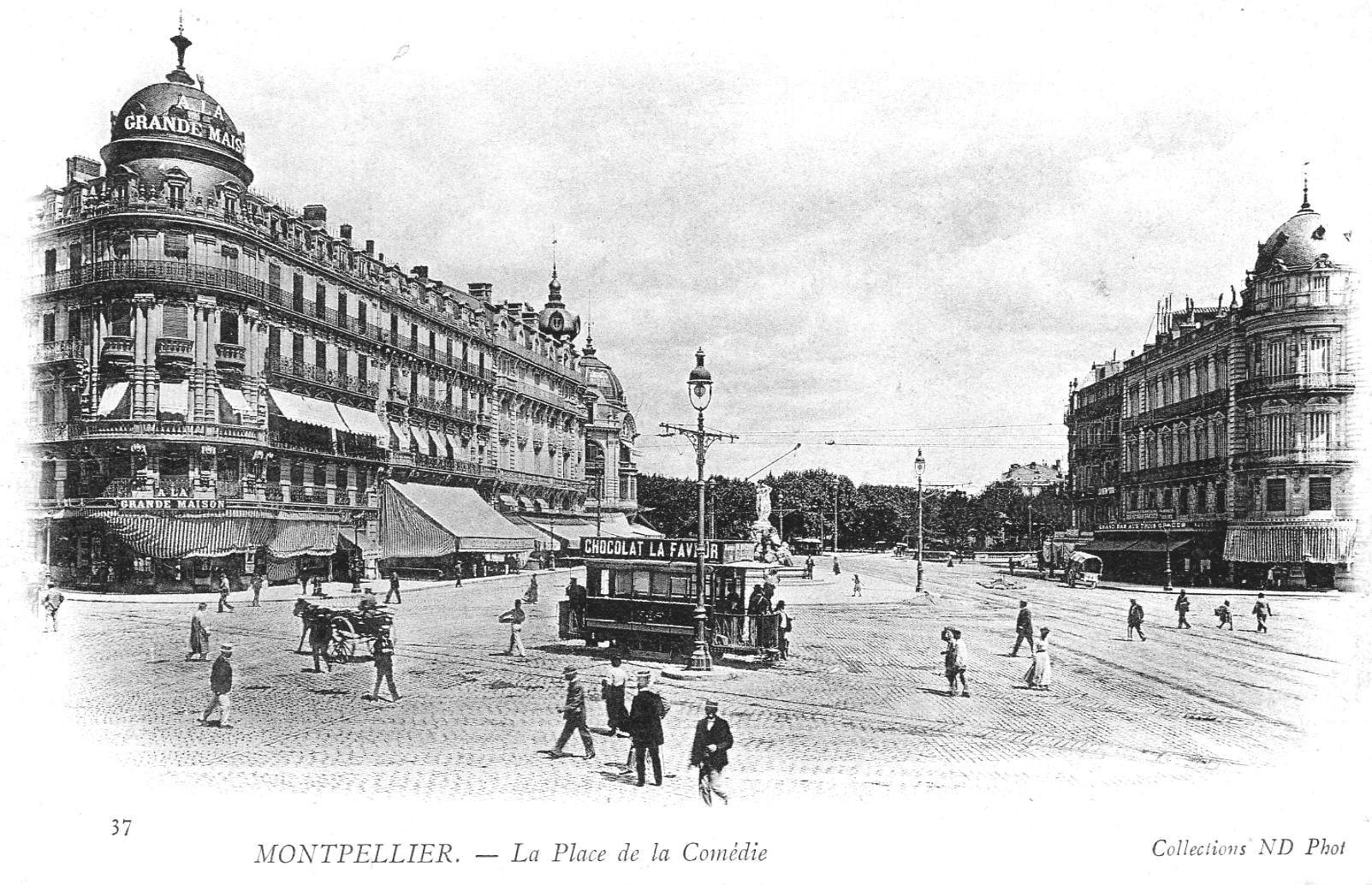Place de la Comédie, vers 1900, 6Fi 554