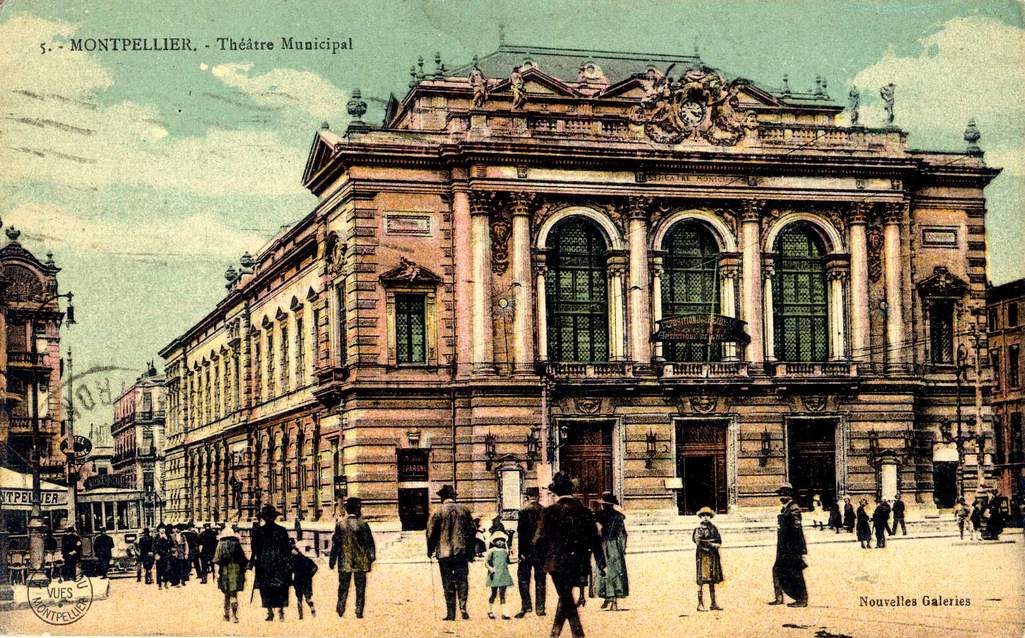 Théâtre municipal, vers 1900, carte postale, AMM, 6Fi624