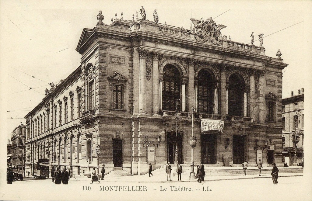 Théâtre municipal vers 1900, carte postale, AMM, 6Fi262