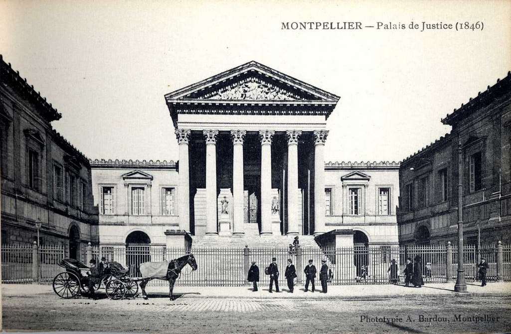 Palais de justice de Montpellier, vers 1900, 6Fi 730