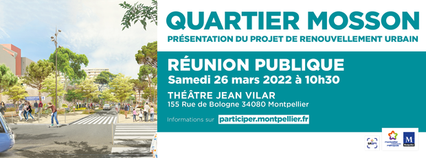 Présentation du projet de renouvellement urbain du quartier Mosson samedi 26 mars 2022 
