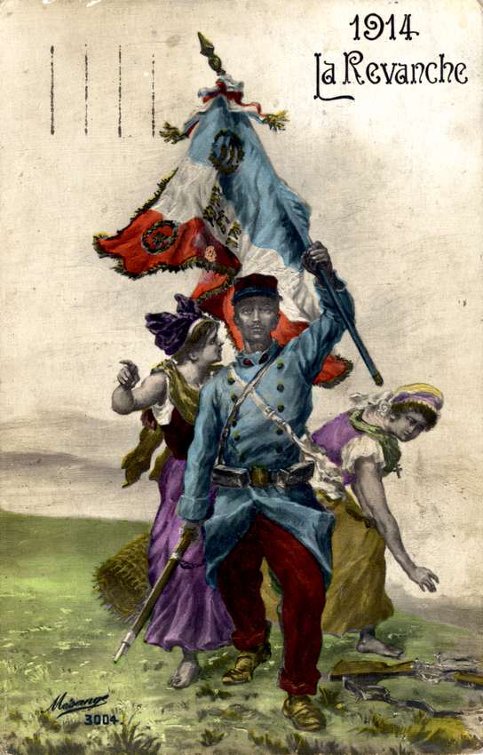 1914, la Revanche, 6 août 1914. AMM, carte postale, 5H