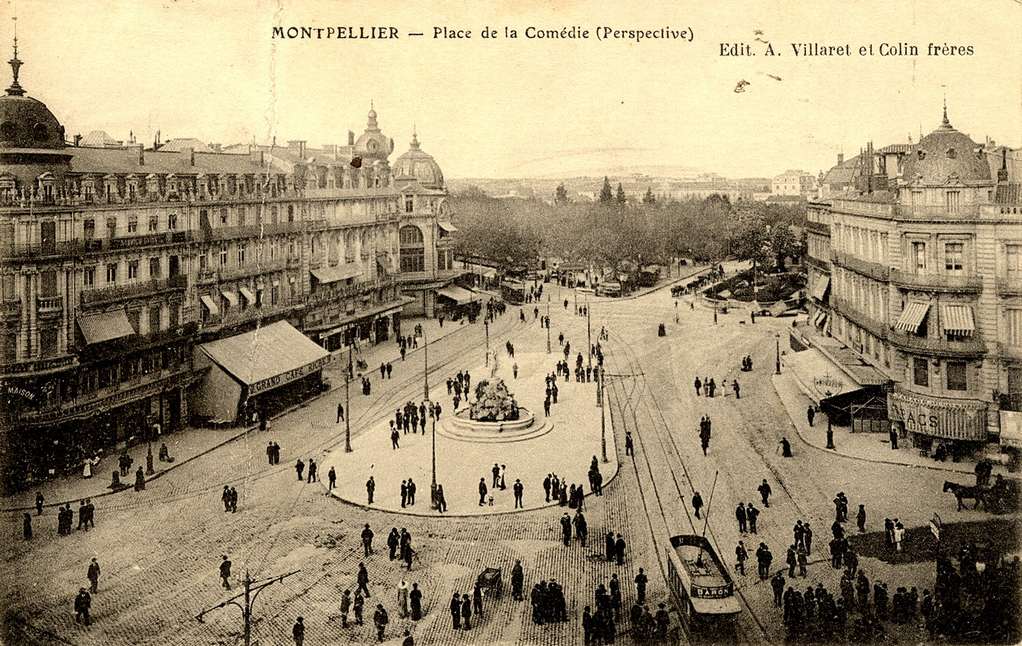 Place de la comédie, vers 1900, 12 Fi 090r