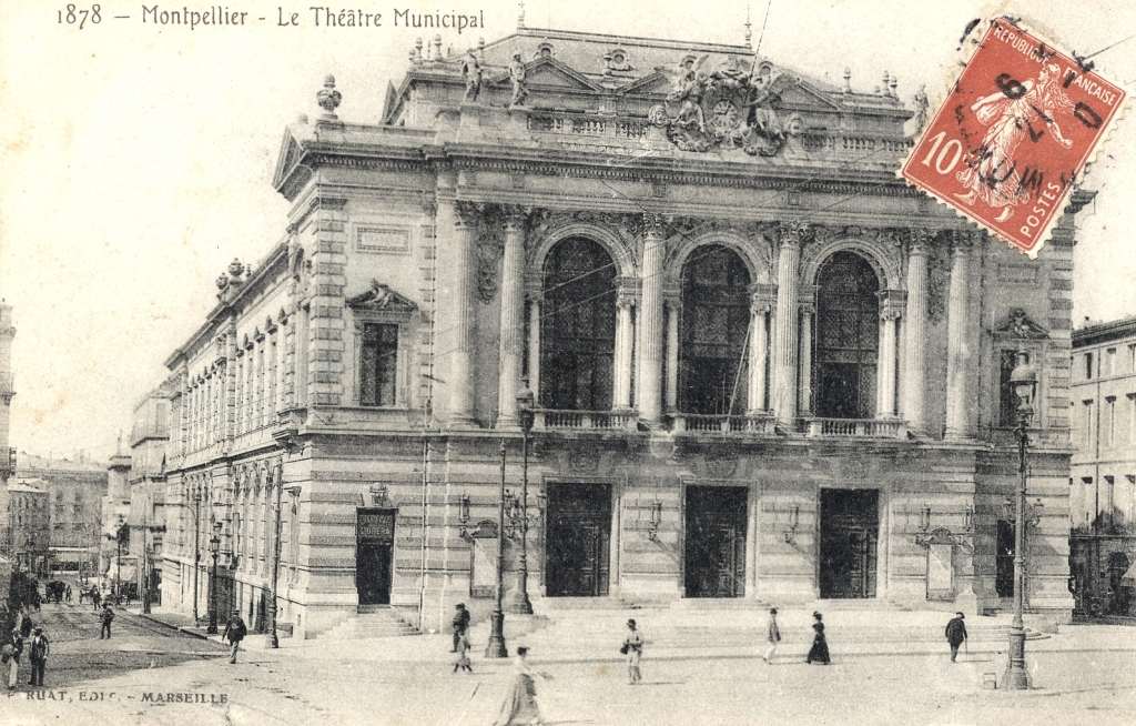 Théâtre municipal, vers 1900, carte postale, AMM, 6Fi259