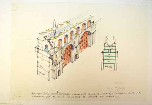 Projet Antigone par Taller de Arquitectura de R. BOFILL. Archives Ville de Montpellier