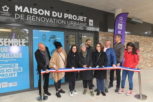 Inauguration de la maison du projet de renouvellement urbain du quartier Mosson