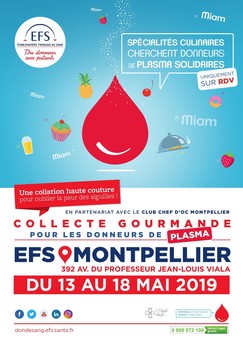 Une semaine gastronome à l’EFS de Montpellier du 13 au 18 mai avec le Club Chefs d’Oc
