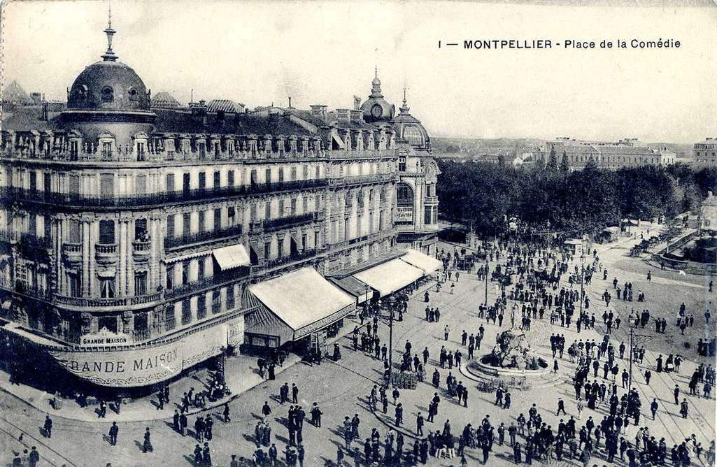 Place de la comédie, vers 1900, 6 Fi 619