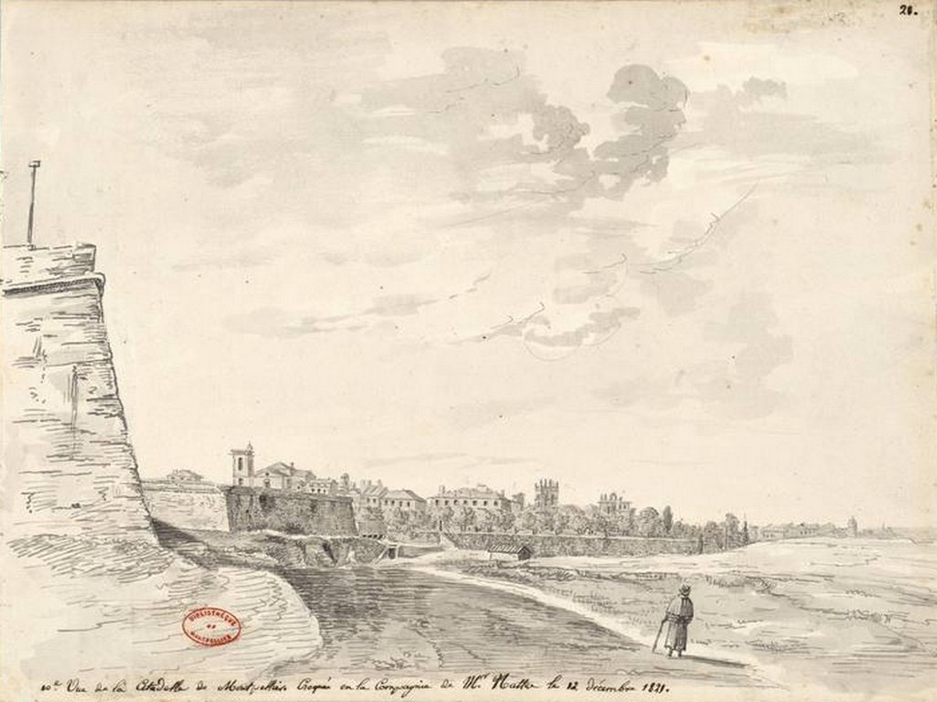 10e Vue de la Citadelle, JM. Amelin, 1821. MMM, mine de plomb, 1652RES_Vol 3_079
