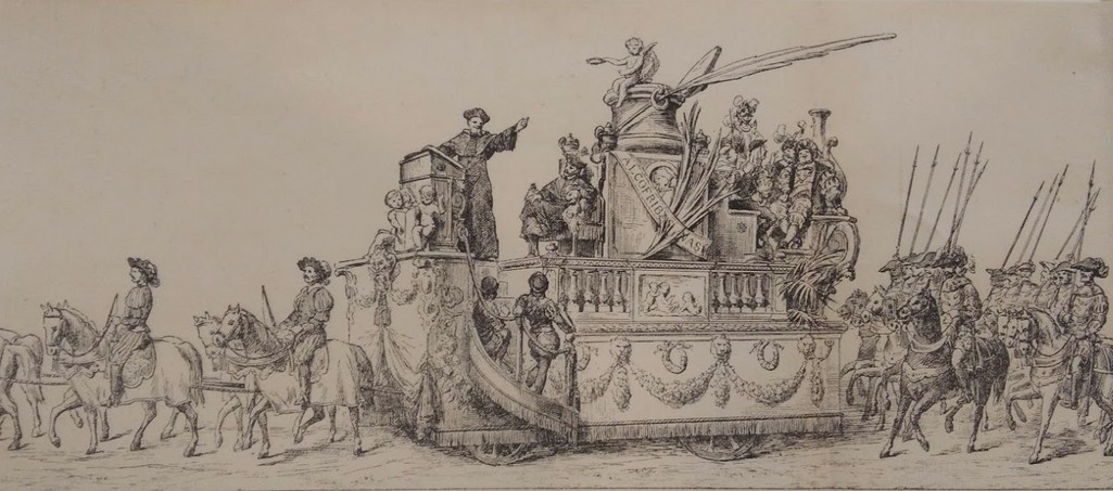 Grand cortège historique au XVIe siècle, par Marsal, 1890. AMM, série I