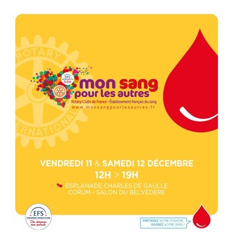 Collecte exceptionnelle de l’Etablissement français du sang en partenariat avec le Rotary Club de Montpellier 